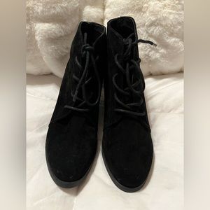 Black madden girl wedge booties